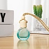 Empty Glass Perfume Bottle Pendants with Wood Cap PW-WG32648-03-1