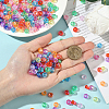 500Pcs UV Plating Acrylic Beads OACR-SP0001-85C-4