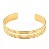 304 Stainless Steel Open Cuff Bangles BJEW-K230-01G-01-2