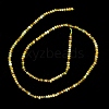 Faceted Rondelle Natural Green Garnet Beads Strands G-F289-40B-4