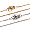 304 Stainless Steel Twisted Chain Necklaces NJEW-M151-19-1