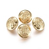 Brass Shank Buttons BUTT-WH0014-08B-2