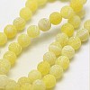 Natural Crackle Agate Beads Strands X-G-G055-6mm-6-3