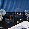 Acrylic Slant Bacl Earring Display Stands EDIS-WH0031-28A-02-5