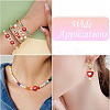 8Pcs 4 Styles Brass Enamel Beads KK-CJ0002-93-7