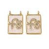 Brass Micro Pave Cubic Zirconia Pendants KK-D390-27G-01-1