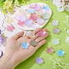 120Pcs 8 Colors Acrylic Bead Caps MACR-TA0002-59-6