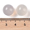 Natural White Agate No Hole Sphere Beads G-K353-04B-18-3