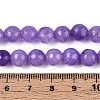 Dyed Natural White Jade Beads Strands G-T139-8mm-60-10-5