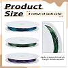 18M 3 Colors Round Copper Beading Wire for Jewelry Making CWIR-LP0001-14-2