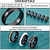 Unicraftale 10Pcs Stainless Steel Grooved Finger Ring Settings STAS-UN0039-22B-5