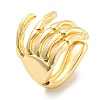 Real 14K Gold Plated Brass Cuff Earrings EJEW-M232-02A-G-1