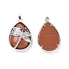 Synthetic Goldstone Pendants G-G900-01P-14-2