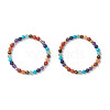 2Pcs Chakra Natural Mixed Gemstone Beads Stretch Bracelets for Women BJEW-JB12607-1