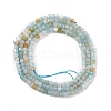 Natural Flower Amazonite Beads Strands G-F770-A03-02-3