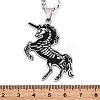 304 Stainless Steel Pendant Necklaces NJEW-C066-13P-3