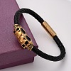 Retro Leather Cord Bracelets BJEW-F210-06-2