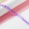 Transparent Glass Beads Strand GLAA-F112-02G-2