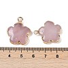 Natural Rose Quartz Pendants G-P566-01G-10-3