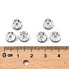 Brass Grade A Rhinestone Spacer Beads RSB038NF-13-2