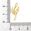 Brass Pave Clear Cubic Zirconia Pendants KK-Z051-02G-01-3