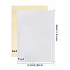 BENECREAT 25 Micron Thickness A4 Blank Matte Silver PET Sticker Label AJEW-BC0005-27-2
