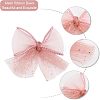 CHGCRAFT 30Pcs 5 Colors Handmade Polyester Organza Bowknot Ornament Accessories DIY-CA0004-79-3