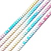 Rainbow Color Electroplate Non-magnetic Synthetic Hematite Beads X-G-L489-E01-1