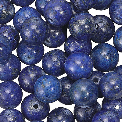 1 Strand Dyed Grade A Natural Lapis Lazuli Beads Strands G-PA0002-65B-1