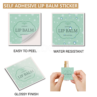 80Pcs 8 Style Lip Balm DIY Label Sticker DIY-CP0007-95H-1