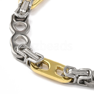 201 Stainless Steel 8 Shaped Links Chain Necklace NJEW-F22-39M-GP-1