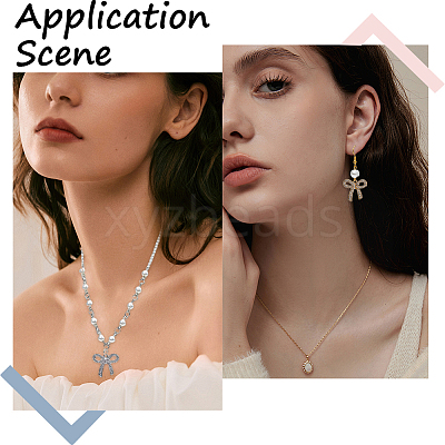 24Pcs 2 Colors Alloy Rhinestone Pendants ALRI-SC0001-46-1
