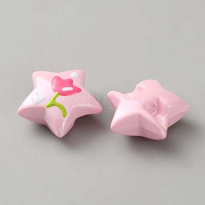 Opaque Acrylic Enamel Beads FIND-SZC0009-20A-1