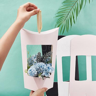 12 Sets 3 Colors Cardboard Boxes with Polyester Handles CON-CA0001-017-1