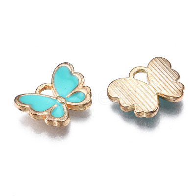Alloy Enamel Charms ENAM-S121-070G-1