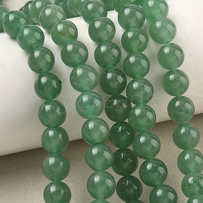 Natural Green Aventurine Beads Strands GSR024-1