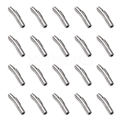 Tarnish Resistant Column 316 Surgical Stainless Steel Bayonet Clasps X-STAS-A021-3mm-1