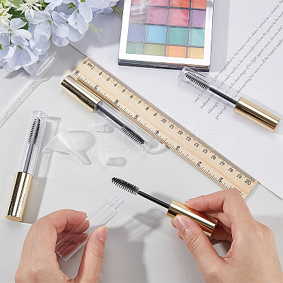 10Pcs DIY Plastic Empty Eyelash Bottle with 4Pcs 2ml Disposable Plastic Dropper with 2Pcs Mini Transparent Plastic Funnel Hopper MRMJ-GF0001-53B-1