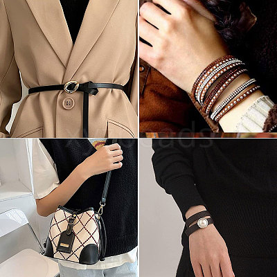 Flat PU Imitation Leather Cord LC-WH0006-05A-01-1