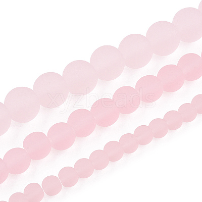 Transparent Glass Beads Strands GLAA-T032-T8mm-MD10-1