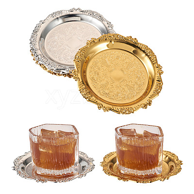 8Pcs 2 Colors Iron Tray DIY-MB0003-09-1