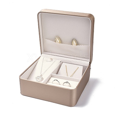 PU Leather Jewelry Set Boxes CON-Z005-02B-1