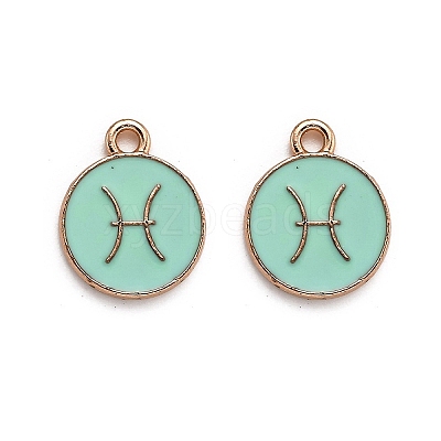 Alloy Enamel Pendants ENAM-S124-01A-15H-1