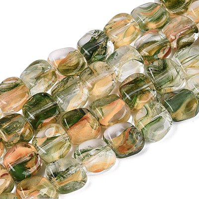 Handmade Lampwork Beads Strands LA-N046-01G-1