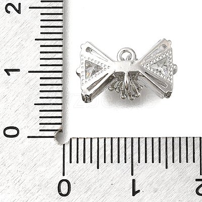 Brass Micro Pave Cubic Zirconia Pendants KK-U061-22P-1