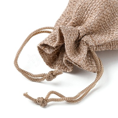 Burlap Packing Pouches Drawstring Bags ABAG-Q050-7x9-01-1