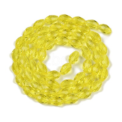 Transparent Glass Beads Strands EGLA-N013-T6mm-D26-1