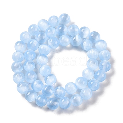 Natural Selenite Beads Strands G-C142-01A-03-1