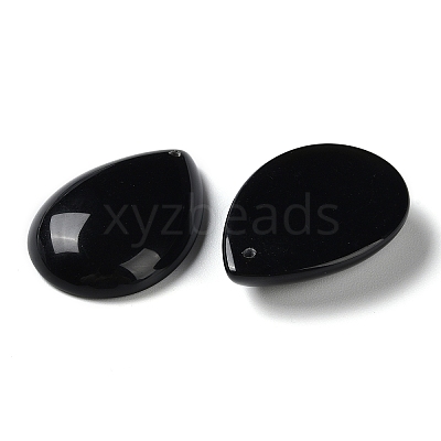 Natural Obsidian Pendants G-M416-08B-06-1