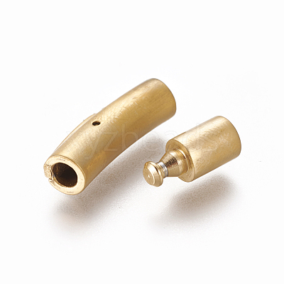 304 Stainless Steel Bayonet Clasps STAS-I013-4mm-MG-1